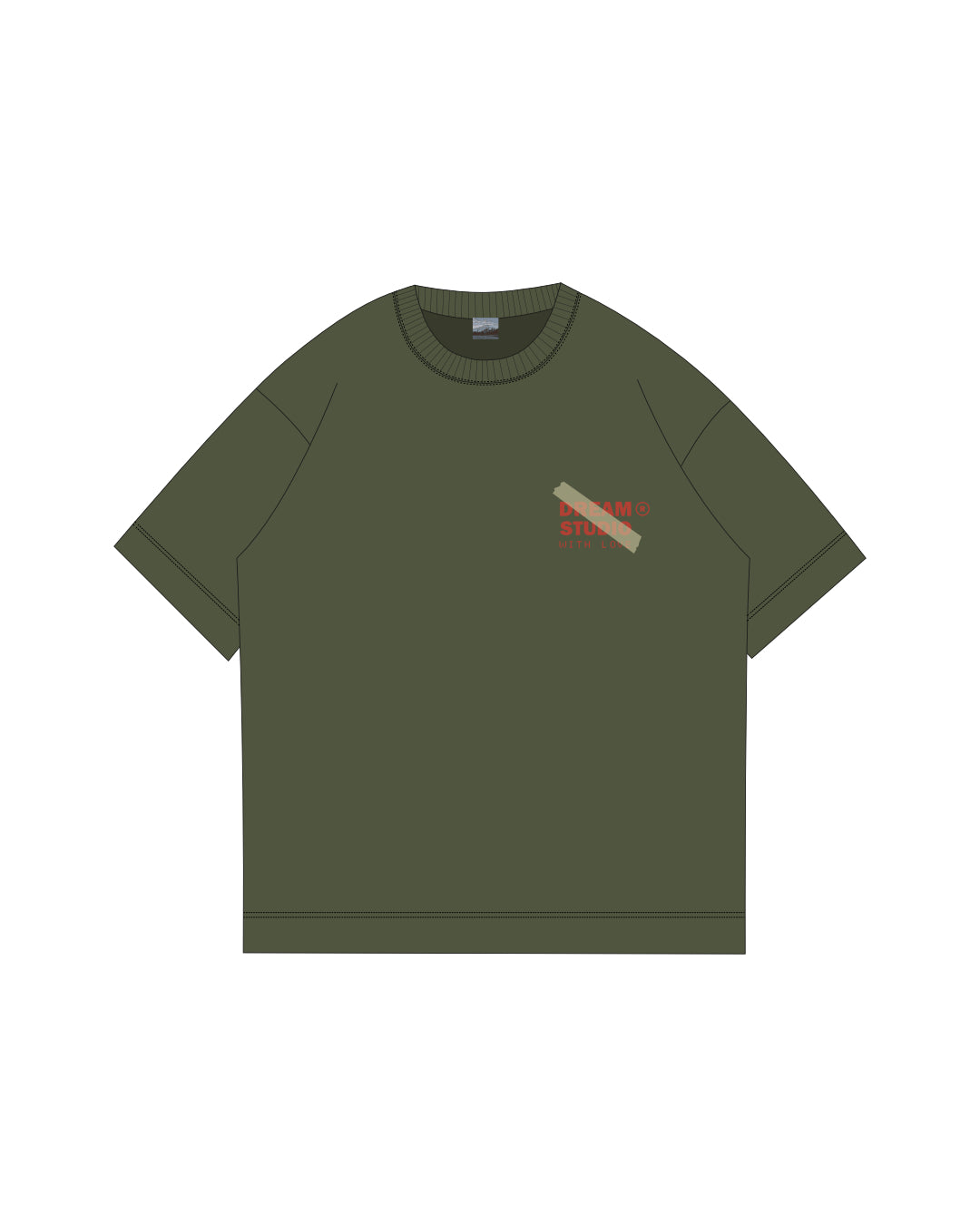 TAPED | Military Green Tee