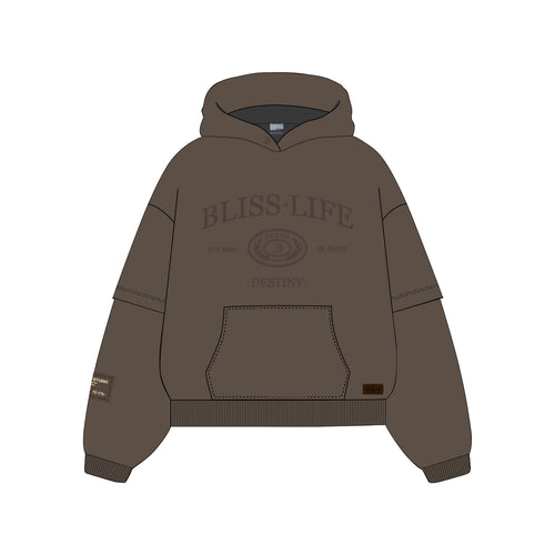 BLISS | Brown Oversized Hoodie