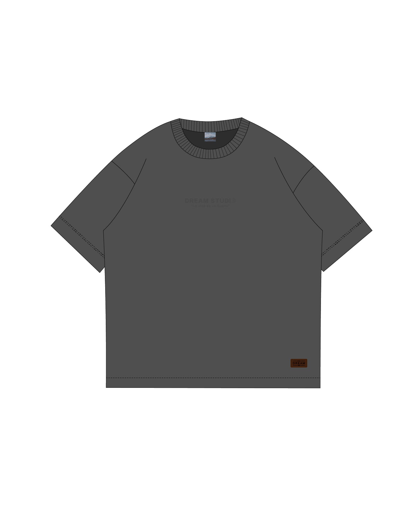 MUST | Charcoal Boxy Tee