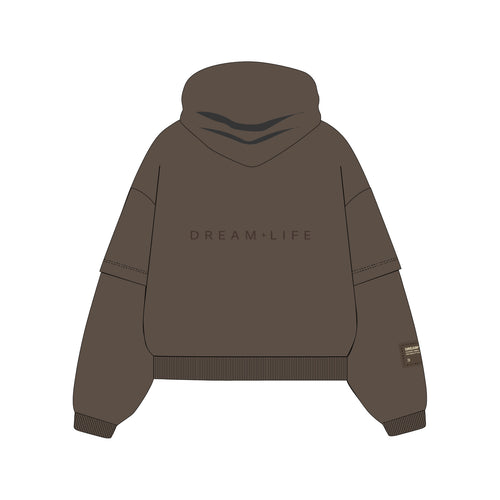 BLISS | Brown Oversized Hoodie