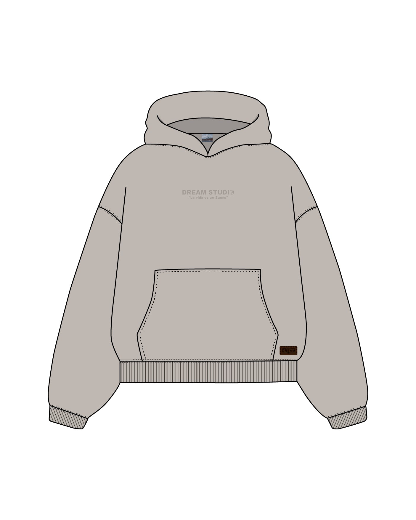 MUST | Beige Hoodie