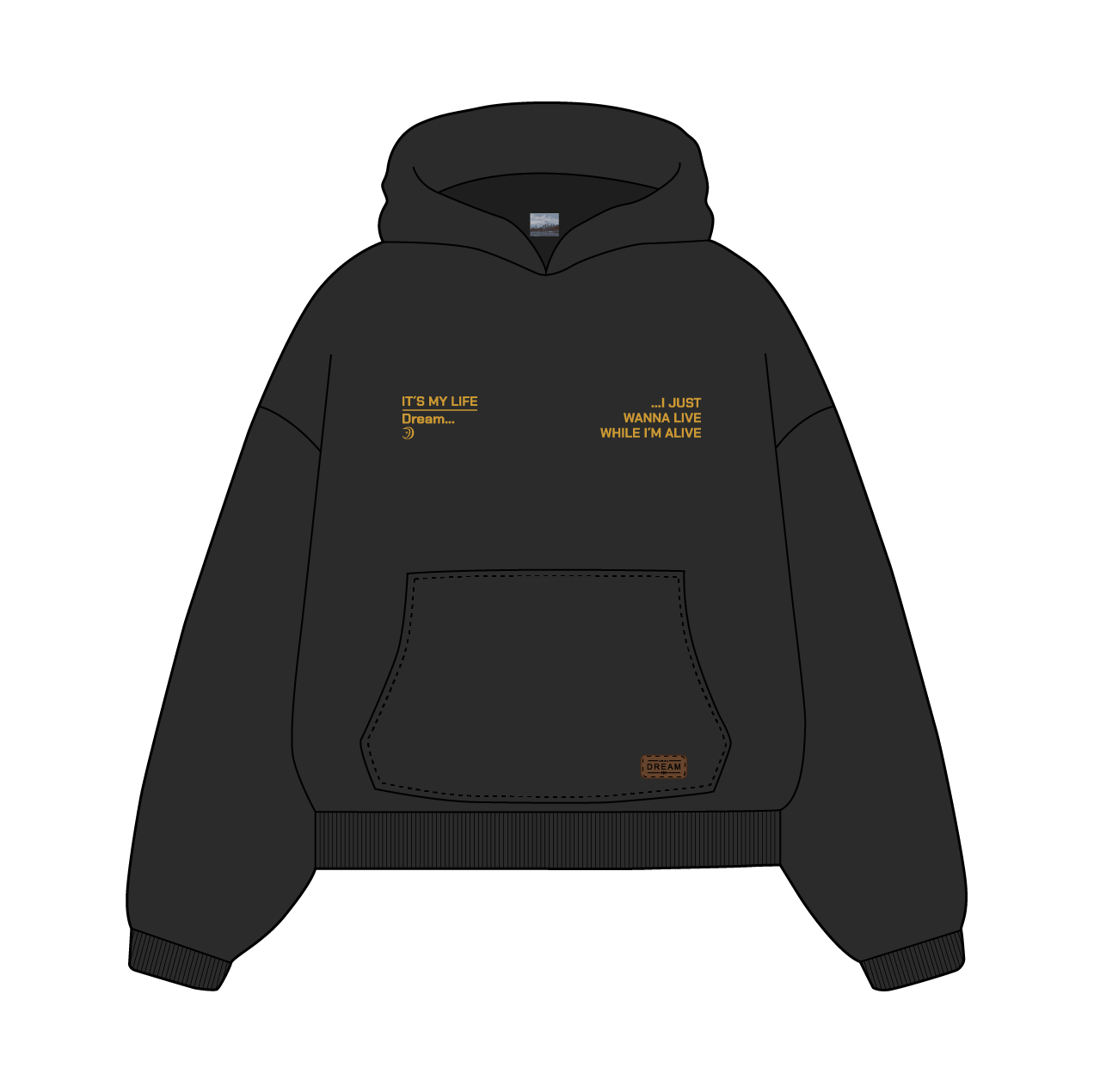 DREAMLIFE | Black hoodie