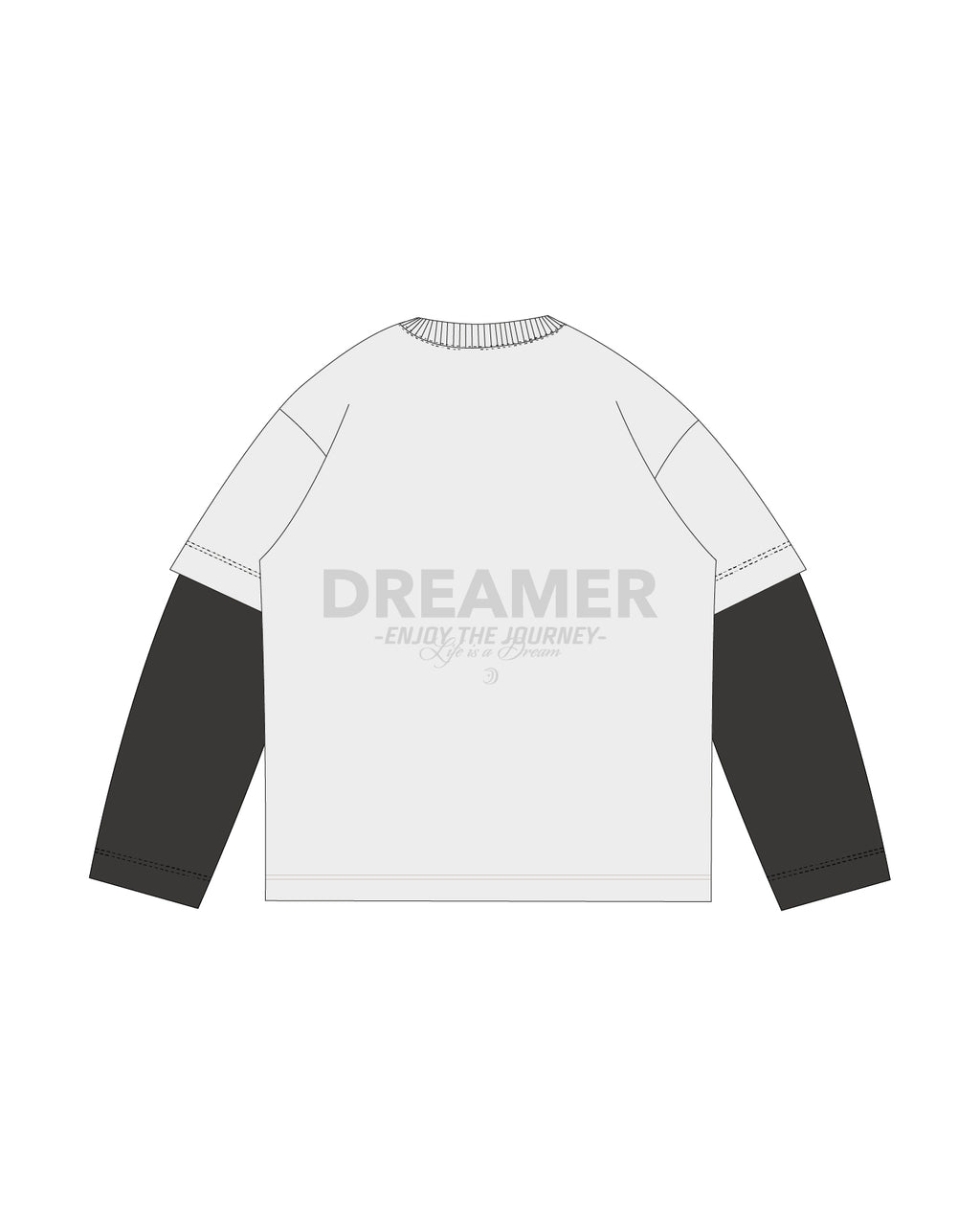 MUST | Sand & black long sleeve shirt